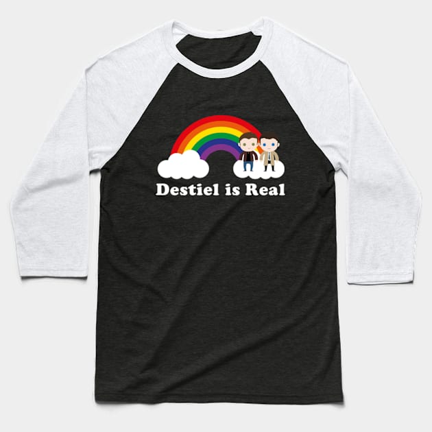 Destiel is Real Baseball T-Shirt by Plan8